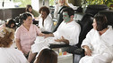 MODERN FAMILY - "Two Monkeys and a Panda" - While Claire runs herself ragged trying to play peacemaker with Haley and Alex, Phil sneaks off for a nice relaxing day at the spa. Meanwhile, Gloria is horrified by Jay's morbid plans to purchase two primo side-by-side crypts in preparation of the inevitable future, and Cameron decides he wants to write a book that celebrates the fact that Lily is adopted -- however, during the process he unearths artifacts that are quite disturbing -- on "Modern Family," WEDNESDAY, MARCH 2 (9:00-9:31 p.m., ET), on the ABC Television Network. (ABC/ADAM TAYLOR) KALIKO KAUAHI, TANGIE AMBROSE, TY BURRELL, CHRISTEN SUSSIN