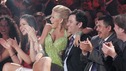 DANCING WITH THE STARS - Episode 602 - All twelve couples performed a routine on MONDAY, MARCH 24 (8:00-10:00 p.m., ET), before the first elimination tomorrow night, TUESDAY, MARCH 25 (9:00-10:00 p.m., ET) on "Dancing with the Stars the Results Show," where for the first time in the show's history, two couples' fates will be determined in a dramatic double elimination. (ABC/KELSEY McNEAL) JULIANNE HOUGH, JIMMY KIMMEL, GUILLERMO RODRIGUEZ