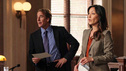 DESPERATE HOUSEWIVES - "The People Will Hear" - In the penultimate episode leading into the two-hour finale of this landmark series, as her trial nears, Bree begins to fall for her attorney, Trip (Scott Bakula); Susan becomes concerned when Julie doubts Porter's commitment to be a hands-on father to their unborn baby; as Tom gets closer to being transferred to India for his job - thanks to Lynette - she begins to have second thoughts and tries to convince his boss to rescind the move; and the ladies are shocked about Gaby's nonchalant attitude as Bree continues to stand trial and take the fall for Carlos in the murder of Alejandro, on "Desperate Housewives," SUNDAY, MAY 6 (9:01-10:01 p.m., ET) on the ABC Television Network. (ABC/DANNY FELD) SCOTT BAKULA, CHRISTINA CHANG