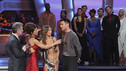 In Season 10, we weren't sure if there were budget cuts happening in the wardrobe department. During the fourth week of competition, Edyta Sliwinska wasn't wearing much on the top or the bottom during her Rumba with Aiden Turner. Perhaps Brooke was trying to help provide a little cover before the couple said bye-bye. 