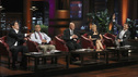 SHARK TANK - "Episode 303" - A family from Dallas, TX asks the Sharks to invest in their jewelry line business "for girls aged 8 to 80," created by one of the daughters when she was only 10 years old; a couple from Waldwich, NJ hopes the Sharks will agree to put a lid on their solution to replace missing garbage can lids; a single working mom from Wellington, FL pitches her wedge-type pillow that allows women with breast implants or large chests to comfortably sleep on their stomachs; and two gentlemen from Chicago, IL offer the Sharks a cup of couture with their reinvention of the tea experience. In a follow up story, George Podd from Lake Forest, IL shows how "Shark Tank" made the American dream come true for Lightfilm, a peel & stick light-up decal for car windows, on "Shark Tank," FRIDAY, FEBRUARY 17 (8:00-9:00 p.m., ET) on the ABC Television Network. (ABC/MICHAEL ANSELL) MARK CUBAN, DAYMOND JOHN, KEVIN O'LEARY, LORI GREINER, ROBERT HERJAVEC