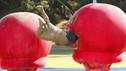 There are certainly many ways to run the Wipeout course, and of course, many ways to wipe out.&nbsp; We especially like the face plants.&nbsp; Whether it's into the big balls, into the smack wall, or off the sweeper, we thought you might enjoy some of these face forward moves we've seen on the course!&nbsp;"The Henson Experiment" - Episode 304Photography by: Jeff Samaripa