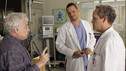 GREY'S ANATOMY - "Something's Gotta Give" - Top security measures go into place as a team of doctors, led by the Chief, try to save the life of a major policitcal figure from the Middle East. Meanwhile Cristina decides to finally decorate her new place and throw a housewarming party, and Alex shows up late from a weekend getaway to his first day of rounds with the new Pediatrics Attending, Dr. Phil Stark (guest star Peter MacNicol), on "Grey's Anatomy," THURSDAY, NOVEMBER 11 (9:00-10:01 p.m., ET) on the ABC Television Network. (ABC/RON TOM) JEANNOT SZWARC (DIRECTOR), JUSTIN CHAMBERS, PETER MACNICOL