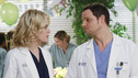 GREY'S ANATOMY - "This Is How We Do It" - Richard is desperate for Derek and Meredith to accept Adele into their Alzheimer's trial, but will Adele stand in her own way? Meanwhile Mark and Arizona have conflicting ideas of the kind of baby shower Callie wants, Teddy is freaked out when Henry has another health complication -- leaving them both a little exposed -- and the competitiveness amongst the residents for the Chief Resident position is amplified when Richard receives the green light for his diabetes clinical trial, on "Grey's Anatomy," THURSDAY, MARCH 24 (9:00-10:01 p.m., ET) on the ABC Television Network. (ABC/RON TOM) RACHAEL TAYLOR, JUSTIN CHAMBERS