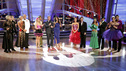 DANCING WITH THE STARS - "Episode 1207" - "Dancing with the Stars" celebrated "Ballroom Greats" week, MONDAY, MAY 2 (8:00-10:01 p.m., ET/PT), on the ABC Television Network. Serving as guest judge, alongside Carrie Ann, Len and Bruno, was Donnie Burns MBE, the most decorated Latin dancer of all time and head of the World Dance Council. Each couple, who danced a style they had yet to perform, received a "master class" from one of ballroom's best, either former Latin World Champion Shirley Ballas or Luca Baricchi, former Ballroom World Champ. (ABC/ADAM TAYLOR) CHELSEA KANE, MARK BALLAS, KYM JOHNSON, HINES WARD, CHELSIE HIGHTOWER, ROMEO, TOM BERGERON, BROOKE BURKE, KENDRA WILKINSON, LOUIS VAN AMSTEL, KARINA SMIRNOFF, RALPH MACCHIO, KIRSTIE ALLEY, MAKSIM CHMERKOVSKIY