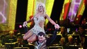 DANCING WITH THE STARS -  "Episode 410" - On week ten of "Dancing with the Stars," three teams remain vying for the chance to be crowned champion of "Dancing with the Stars," as each performs a Latin dance discipline of the judges' choosing and a freestyle dance, on MONDAY, MAY 21 (8:00-9:00 p.m., ET), on the ABC Television Network. (ABC/CAROL KAELSON) KYM JOHNSON, JOEY FATONE