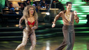 Maybe there's just something about the semis. During Season 12, Ralph Macchio and Karina Smirnoff performed a sexy Salsa. At least we think that's Karina underneath all the leopard print and curls. And we've never seen so much gold on the Karate Kid. Unfortunately, this ended up being the last night of competitive dancing for this colorful pair.