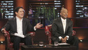 SHARK TANK - "Episode 306" - It becomes obvious to the Sharks that three ice cream makers from Old Lyme, CT don't have much money sense when pitching their beer-infused flavored ice cream. A man from Englewood, CO brings his dog along to demonstrate how his pre-packaged meals for pets work. It gets loud when two women from Los Angeles, CA hope the Sharks will gear up to make a deal with their line of protective safety wear for motorcycle enthusiasts. A young, street-smart entrepreneur from Venice, CA wants the Sharks to go into his clothing business that allows people to digitally put images on any garment, turning it into wearable art. Also, a follow-up on Randy & Darryl Lanz from Peachtree City, Georgia and their Ride On Carry On luggage attachment, which Barbara invested in during Season 2, on "Shark Tank," FRIDAY, MARCH 23 (8:00-9:01 p.m., ET) on the ABC Television Network. (ABC/MICHAEL ANSELL) MARK CUBAN, DAYMOND JOHN
