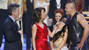 DANCING WITH THE STARS THE RESULTS SHOW - "Episode 904A" - Only 11 teams remain and the sixth couple eliminated from the competition, Chuck Liddell and Anna Trebunskaya, was announced on "Dancing with the Stars the Results Show," TUESDAY, OCTOBER 13 (9:00-10:01 p.m., ET), on the ABC Television Network. (ABC/ADAM LARKEY) TOM BERGERON, SAMANTHA HARRIS, ANNA TREBUNSKAYA, CHUCK LIDDELL