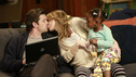 &nbsp;Derek, Meredith, and Zola share some family time on the couch.&nbsp;