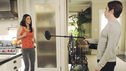 COUGAR TOWN - "Walls" - Once again Jules chooses to get too involved in Travis' life, when ABC's "Cougar Town" returns, MONDAY, APRIL 18 (9:31-10:00 p.m., ET). Ellie decides to step in and tell Jules it's time to stop being so clingy. Meanwhile, Bobby and Laurie partner up to bring Penny Can to the masses and Andy teaches Grayson a lesson in friendship. (ABC/MITCH HADDAD) COURTENEY COX, DAN BYRD