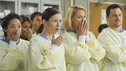 GREY'S ANATOMY - "Life During Wartime" - Cristina,&nbsp;Lexie and Izzie are shocked when Owen stabs live pigs for them to treat. Alex mostly just thinks it's cool, on "Grey's Anatomy," THURSDAY, OCTOBER 30 (9:00-10:01 p.m., ET) on the ABC Television Network." (ABC/ERIC MCCANDLESS) SANDRA OH, CHYLER LEIGH, KATHERINE HEIGL, JUSTIN CHAMBERS