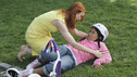 Helmets aren't always a pretty fashion accessory, but they come in handy when your mom's friend runs you over.