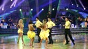 DANCING WITH THE STARS THE RESULTS SHOW - "Episode 808A" - Grammy&uml; Award-winning multi-platinum singer-songwriter Robin Thicke performed his debut single, "When I Get You Alone" (from his first studio album, 2003's "A Beautiful World").  Joining him on the dance floor were "Dancing with the Stars" professional dancers Cheryl Burke, Dmitry Chaplin, Tony Dovolani, Kym Johnson, Alec Mazo and Edyta Sliwinska in a group Samba, on "Dancing with the Stars the Results Show," TUESDAY, APRIL 28 (9:00-10:02 p.m., ET) on the ABC Television Network. (ABC/KELSEY McNEAL) KYM JOHNSON, CHERYL BURKE, DMITRY CHAPLIN, EDYTA SLIWINSKA, TONY DOVOLANI, ROBIN THICKE (BACKGROUND), ALEC MAZO