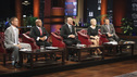 SHARK TANK - "Episode 208" -- A woman from Yardley, Pennsylvania could help cat lovers everywhere if the Sharks invest in her toilet training kit for cats, and the Sharks fight each other for a piece of a multi-million dollar company owned by a pharmacist from Palm Beach Gardens, Florida, who has invented a shoe with interchangeable tops. Also in this episode, an entrepreneur from Chicago is hoping to reposition her once successful designer line of maternity t-shirts; and an artist originally from Mexico City (now living in Chicago) and eager to make his American dream come true hopes the Sharks will want to invest in his line of extravagant yet affordable jewelry. In addition there will be a follow up from Season 1 on the father and son team behind Voyage Air Guitar and what happened to their business after turning down the Sharks' $1 million dollar offer, on the Season Finale of "Shark Tank," FRIDAY, MAY 13 (8:00-9:00 p.m., ET) on the ABC Television Network. (ABC/ADAM TAYLOR) KEVIN HARRINGTON, DAYMOND JOHN, KEVIN O'LEARY, BARBARA CORCORAN, ROBERT HERJAVEC