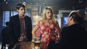 COUGAR TOWN - "When a Kid Goes Bad" - Jules looks to avoid spending Valentine's Day alone, on ABC's "Cougar Town," WEDNESDAY, FEBRUARY 10 (9:30-10:01 p.m., ET). When everyone else makes plans for Valentine's Day, Jules looks to Grayson for company, only to learn he hates the holiday. Meanwhile, Bobby and Jules are at an impasse over letting Travis go to a party where he'll undoubtedly be drinking, Ellie is determined to triumph as alpha dog over Grayson, and Laurie meets Smith's dad (Barry Bostwick). (ABC/MITCH HADDAD) RYAN DEVLIN, BUSY PHILIPPS, IAN GOMEZ