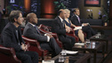 SHARK TANK - "Episode 203" - While successful comedian and businessman Jeff Foxworthy makes his debut as a guest "Shark" investor, Vincent Pastore ("The Sopranos") becomes the first celebrity to pitch a business proposition to the Sharks. He and his New Jersey business partner present a novel idea that could have everyone holding on tighter to their money. Also, a flight attendant and her husband, from Georgia, believe their unique portable child's seat will help make traveling with kids much easier; a duo from Florida believe they have the next big lifestyle clothing brand; an entrepreneur from North Carolina has an emotional attachment to a business his father started before he passed away; and there'll be an update on Tiffany Krumin, the maker of Ava the Elephant, a device that went from a home-made prototype to a mass-produced product sold in retail chains nationwide, on "Shark Tank," FRIDAY, APRIL 8 (8:00-9:00 p.m., ET) on ABC. (ABC/MICHAEL ANSELL) JEFF FOXWORTHY, DAYMOND JOHN, KEVIN O'LEARY, BARBARA CORCORAN, ROBERT HERJAVEC
