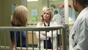 GREY'S ANATOMY - "Do You Believe In Magic" - The doctors reach out to Bailey but she continues to shut everyone out; after an incident with Ethan's grandmother, Owen fears the child could end up in foster care; and a new craniofacial specialist (Hilarie Burton) arrives at Grey Sloan Memorial Hospital to work on a young patient; meanwhile, a magician's assistant is rushed into the ER after a magic trick goes terribly wrong, on "Grey's Anatomy," THURSDAY, MAY 2 (9:00-10:02 p.m., ET) on the ABC Television Network. (ABC/Ron Tom) HILARIE BURTON, JESSICA CAPSHAW, JESSE WILLIAMS