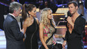 DANCING WITH THE STARS THE RESULTS SHOW - Episode 1006A - This week on "Dancing with the Stars," the competition heated up as the remaining couples took on a new challenge with the Samba or Argentine Tango, and all seven teams hit the dance floor together in a swing dance marathon. On following night, the fifth couple to be eliminated - Jake Pavelka and Chelsie Hightower - was sent home, on "Dancing with the Stars the Results Show," TUESDAY, APRIL 27 (8:00-9:00 p.m., ET). (ABC/ADAM LARKEY) TOM BERGERON, BROOKE BURKE, CHELSIE HIGHTOWER, JAKE PAVELKA