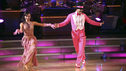 DANCING WITH THE STARS - "Episode 1304" - In this week's "Dancing with the Stars," the remaining nine pairs performed their dance style of choice to an array of iconic movie scores, orchestrated by the brilliant "Dancing with the Stars" band, MONDAY, OCTOBER 10 (8:00-10:01 p.m., ET), on the ABC Television Network. (ABC/ADAM TAYLOR) KARINA SMIRNOFF, J.R. MARTINEZ