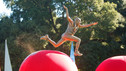 "Excuse Wii"&nbsp; - Episode 318 Mid-Evil Wipe-a-Lot, Overdrive and the Circle Challenge are three new obstacles presented&ndash;along with our 1,000th contestant&ndash;on this week's Wipeout.Photography by: Jeff Samaripa