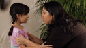 Carmen and Grace Sanchez Grace Sanchez and Juanita Solis were switched at birth. So Grace is Gaby's biological daughter. Juanita's real mom is a woman named Carmen. Needless to say, this causes much heartache for both families once the truth is revealed. Gaby desperately wanted to be closer to Grace, but had no choice but let her leave Wisteria Lane with the only mom she's every truly known. 