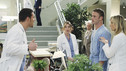 GREY'S ANATOMY - "Sympathy for the Parents" - When Alex's younger brother, Aaron, shows up at Seattle Grace-Mercy West with a hernia, it's up to Alex to get Bailey's approval for his pro bono surgery. Matters are further complicated when Aaron discloses that his family has not heard from Alex since he arrived in Seattle, and parts of Alex's past long kept secret are revealed to his friends and fellow doctors, on "Grey's Anatomy," THURSDAY, APRIL 1 (9:00-10:01 p.m., ET) on the ABC Television Network. (ABC/RON TOM) JUSTIN CHAMBERS, ELLEN POMPEO, JAKE MCLAUGHLIN, CHYLER LEIGH
