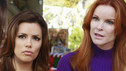 DESPERATE HOUSEWIVES - "Boom Crunch" - Christmas cheer is curtailed when disaster strikes on ABC's "Desperate Housewives," SUNDAY, DECEMBER 6 (9:00-10:01 p.m., ET). Gaby and Lynette's friendship is on the brink of collapse; Susan hatches a plan to help an irrational Katherine; Bree and Orson come to an agreement over their marriage; Danny's vital mistake may cost Angie her freedom; and a plane crashes down on Wisteria Lane, putting lives in peril. (ABC/RON TOM) EVA LONGORIA PARKER, MARCIA CROSS