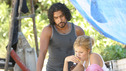 LOST - "Whatever the Case May Be" - Jack, Kate and Sawyer fight over possession of a newly discovered locked metal briefcase which might contain insights into Kate's mysterious past. Meanwhile, Sayid asks a reluctant Shannon to translate notes he took from the French woman, a rising tide threatens to engulf the fuselage and the entire beach encampment, and Rose and a grieving Charlie tentatively bond over Claire's baffling disappearance, on "Lost," WEDNESDAY, JANUARY 5 (8:00-9:00 p.m., ET), on the ABC Television Network.  (ABC/MARIO PEREZ) NAVEEN ANDREWS, MAGGIE GRACE