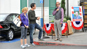 MODERN FAMILY - "Hit and Run" - Jay is frustrated at work, Manny is stressed out about school work, Gloria would like to help but no one seems to want it. Phil and Claire run into Councilman Duane Bailey again, who is out campaigning for his second run, and he's just as irritating as they remembered -- so much so that Claire may give him a run for his money. Mitch and Cam get into a fender bender and the other car flees, which becomes the tipping point for all the men in the family who decides to take out their frustrations on the kid giving Haley problems, on "Modern Family," WEDNESDAY, OCTOBER 12 (9:00-9:31 p.m., ET), on the ABC Television Network. (ABC/RICHARD FOREMAN)JULIE BOWEN, TY BURRELL, DAVID CROSS