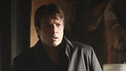 CASTLE -  When the new season of "Castle" begins, Beckett hasn't heard from Castle since he left for the Hamptons months ago to finish writing his second Nikki Heat novel, "Naked Heat" (on sale September 28). The most Beckett, Ryan and Esposito have seen of Castle is a bookstore standee of him advertising an upcoming book signing. So when Beckett and her team burst into a shadowy apartment on the trail of a murderer, the last thing they expect to see is the real-life Castle standing over a dead woman's body holding a gun! As Castle protests his innocence, Beckett has no choice but to arrest him on suspicion of murder, on the Season Three premiere of "Castle," MONDAY, SEPTEMBER 20 (10:01-11:00 p.m., ET), on the ABC Television Network. (ABC/ADAM LARKEY) NATHAN FILLION