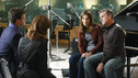CASTLE - "Famous Last Words" -- When an up-and-coming rock star's dead body is found staged in a scene straight out of her hit music video, Castle and Beckett delve into the world of obsessed fans, sleazy managers and jealous band members. But it's only when Alexis uncovers the true meaning behind the lyrics of the final song that clues to the killer's identity begin to surface, on "Castle," MONDAY, NOVEMBER 2 (10:02-11:00 p.m., ET/PT) on ABC. (ABC/RON TOM) NATHAN FILLION, STANA KATIC, ANNE RAMSAY, ROBERT CURTIS BROWN