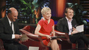 SHARK TANK - "Episode 312" - The Sharks start a feeding frenzy for a chance to go into the residential lock business with a man from Orlando, FL who invented a way to incorporate the common key into a mobile phone. Two fitness trainers from Medina, OH hope to convince the Sharks their home gym is better since it provides nitrogen gas-pressured resistance. A young man from Trophy Club, TX asks the Sharks to invest in his age-defying products that were inspired by his older girlfriend. A father from Charlotte, NC designed a 100% recycled sneaker and hopes to get a business deal that he can eventually pass on to his two young sons. Also, a follow-up on Daymond and Mark's Season 3 investment with Alashe Nelson from Miami, FL and his EZ VIP website - where you can buy VIP treatment at nightclubs and special events. Daymond introduces Alashe to Pit Bull, the international superstar who will endorse the business, on the Season Finale of "Shark Tank," FRIDAY, MAY 18 (8:00-9:01 p.m., ET) on the ABC Television Network.  (ABC/RICHARD CARTWRIGHT) KEVIN O'LEARY, BARBARA CORCORAN, ROBERT HERJAVEC