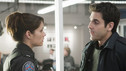 ROOKIE BLUE - "To Serve or Protect" - After stumbling on gruesome evidence that Andy's ex-cop father may have committed a murder during a drunken blackout, Andy and Swarek furiously search for proof of his innocence. Meanwhile, Chris and Dov show they're not superhero crime fighters when a masked vigilante dressed like a caped crusader robs their squad car and the unintentional consequences help a drug dealer, on "Rookie Blue," THURSDAY, SEPTEMBER 2 (9:00-10:00 p.m., ET) on the ABC Television Network. (ABC/ANNABEL REYES) MISSY PEREGRYM, BEN BASS