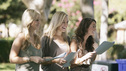 THE BACHELOR - "Episode 1602" - Twelve bachelorettes meet Ben at a local park for the first group date of the season. Ben reveals that the women will audition for and perform in a community play. But this dramatic showcase was written by children. The women are called upon individually to perform a series of embarrassing impersonations for Ben and the children. After casting the women in roles ranging from a princess to a weasel, Ben drops another bombshell: the performance will take place that night in front of a live audience. One anxious bachelorette flubs her lines, but recovers nicely and steals the show and a kiss from Ben. When the 12 ladies join Ben at a posh poolside after party at a hotel, Blakeley lures him into a steamy make out session, much to the horror of the other women. Samantha is so disturbed at this shameless ploy for Ben's attention that she escapes to the bathroom in tears, on "The Bachelor," MONDAY, JANUARY 9 (8:00-10:01 p.m., ET), on the ABC Television Network. (ABC/RON KOEBERER) RACHEL, EMILY, JAMIE