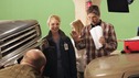 GREY'S ANATOMY - "Walk on Water" - Producer/director Rob Corn (right) coaches Katherine Heigl (left) while shooting "Grey's Anatomy." (ABC/VIVIAN ZINK)