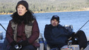 GREY'S ANATOMY - "Adrift and at Peace" - Despite Meredith's objections to the idea, a concerned Derek takes Cristina on a fishing trip in order to get away from it all, while Teddy, feeling directionless without Cristina, directs all of her efforts and compassion towards a dying patient (played by Scott Foley) who lacks the proper insurance to seek medical treatment, on "Grey's Anatomy," THURS., DECEMBER 2 (9:00-10:01 p.m., ET) on the ABC Television Network. (ABC/DANNY FELD) SANDRA OH, PATRICK DEMPSEY