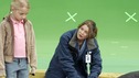 GREY'S ANATOMY - "Walk on Water" - Ellen Pompeo puts producer/technical advisor Linda Klein's coaching to practice while shooting "Grey's Anatomy" on location at the Santa Anita Park in Arcadia, California. (ABC/VIVIAN ZINK) 