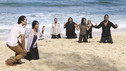 LOST - "The Last Recruit" - Alliances are forged and broken as the Locke and Jack camps merge, on "Lost," TUESDAY, APRIL 20 (9:00-10:02 p.m., ET) on the ABC Television Network. (ABC/MARIO PEREZ) DANIEL DAE KIM, YUNJIN KIM, JEFF FAHEY, JORGE GARCIA, EVANGELINE LILLY, EMILIE DE RAVIN, JOSH HOLLOWAY