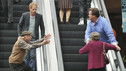 MODERN FAMILY - "Dash, Flash, Crash" - Everyone is gathering at a restaurant to celebrate Manny's birthday, though Manny himself is experiencing a mini-life crisis about getting older. Meanwhile, on the way to the restaurant, Phil and Claire decide to engage in a not-so-friendly car race there, and Mitch and Cam get sidetracked when they stop at the mall to pick up a gift, on "Modern Family," WEDNESDAY, NOVEMBER 17 (9:00-9:31 p.m., ET), on the ABC Television Network. (ABC/ERIC MCCANDLESS) NORMAN LLOYD, JESSE TYLER FERGUSON, NORMA MICHAELS, ERIC STONESTREET