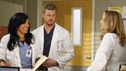 GREY'S ANATOMY - "The Becoming" - The nurses' objections to McSteamy's trysts lead to the instating of a new "date and tell" policy. Meanwhile news of Burke's latest career achievements force Cristina to face her feelings for her ex, Meredith and Derek admit a veteran soldier into their clinical trial, and Callie turns to Sloan in her time of need, on "Grey's Anatomy," THURSDAY, MAY 8 (9:00-10:02 p.m., ET) on the ABC Television Network.  (ABC/VIVIAN ZINK) SARA RAMIREZ, ERIC DANE, BROOKE SMITH