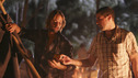 LOST - "Whatever the Case May Be" - Jack, Kate and Sawyer fight over possession of a newly discovered locked metal briefcase which might contain insights into Kate's mysterious past. Meanwhile, Sayid asks a reluctant Shannon to translate notes he took from the French woman, a rising tide threatens to engulf the fuselage and the entire beach encampment, and Rose and a grieving Charlie tentatively bond over Claire's baffling disappearance, on "Lost," WEDNESDAY, JANUARY 5 (8:00-9:00 p.m., ET), on the ABC Television Network.  (ABC/MARIO PEREZ) JOSH HOLLOWAY, MATTHEW FOX