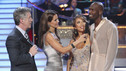 DANCING WITH THE STARS THE RESULTS SHOW - "Episode 1009A" - The eighth couple to be eliminated this season, Chad Ochocinco and Cheryl Burke, was sent home, on TUESDAY, MAY 18 (8:00-9:00 p.m., ET), on "Dancing with the Stars the Results Show." (ABC/ADAM LARKEY) TOM BERGERON, BROOKE BURKE, CHERYL BURKE, CHAD OCHOCINCO