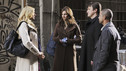 CASTLE - "Nikki Heat" - Castle's novel "Heat Wave" is being turned into a movie, and the Hollywood hottie cast as the movie's lead shows up at Beckett's invitation to better understand the character she's going to play. Laura Prepon ("October Road," "That '70s Show") guest stars as actress Natalie Rhodes. As our threesome investigates the murder of a high-class matchmaker, Natalie goes to extremes in the name of "character research," transforming herself into the spitting image of Beckett -- much to Castle's delight and Beckett's dismay. Also in the episode, Melody Thomas Scott ("Young & the Restless") and Thomas Calabro ("Melrose Place") guest star, on "Castle," MONDAY, JANUARY 3 (10:01-11:00 p.m. ET). (ABC/KAREN NEAL) LAURA PREPON, STANA KATIC, NATHAN FILLION, JON HUERTAS