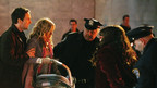 UGLY BETTY - "The Born Identity" - Just as it looks like billionaire Calvin Hartley (guest star David Rasche) is going to give Mode the bailout it needs so the magazine won't go under, baby William is kidnapped - and Betty is dragged into the ensuing drama. Meanwhile Archie (guest star Ralph Macchio) asks Hilda to be part of his latest political campaign, on ABC's "Ugly Betty," THURSDAY, MAY 7 (8:00-9:00 p.m., ET) on the ABC Television Network. (ABC/PATRICK HARBRON) DEREK RIDDELL, ASHLEY JENSEN, AMERICA FERRERA