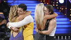 DANCING WITH THE STARS THE RESULTS SHOW - "Episode 906A" - After a night of Waltz, Jitterbug and the first competition Mambo group routine, the remaining nine couples faced their first Dance-Off double elimination as the eighth and ninth couples eliminated from the competition - Melissa Joan Hart and Mark Ballas, and Louie Vito and Chelsea Hightower - were announced, on "Dancing with the Stars the Results Show," TUESDAY, OCTOBER 27 (9:00-10:01 p.m., ET), on the ABC Television Network. (ABC/ADAM LARKEY) MELISSA JOAN HART, MARK BALLAS, CHELSIE HIGHTOWER, LOUIE VITO