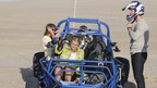THE BACHELOR: ON THE WINGS OF LOVE - "Episode 1404" - Traveling to beautiful Pismo Beach, six lucky women join Jake for a crazy day of dune buggying and sand surfing. The Bachelor comes to the rescue when Vienna and Jessie get their dune buggy trapped in the sand. Corrie, one of the more timid women, surprises the rest when she tackles Jake in the sand and grabs some extra time with the Bachelor. That night the group spends an evening at the Madonna Inn, famous for its outrageous dcor. A rose is a stake and the competition heats up, but Vienna's strategy to have the last memorable moment of the night with Jake doesn't sit well with the other women, on "The Bachelor: On the Wings of Love," MONDAY, JANUARY 25 (8:00-10:00 p.m., ET), on the ABC Television Network. (ABC/GREG ZABILSKI) TENLEY, ALI, JAKE PAVELKA