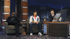 JIMMY KIMMEL LIVE - "Jimmy Kimmel Live" airs every weeknight, (12:05 - 1:05 a.m., ET), following "Nightline," featuring a diverse lineup of guests that include celebrities, athletes, musical acts, comedians and human interest subjects, along with comedy bits and a house band. The guests for FRIDAY, NOVEMBER 13 included Diddy (Ciroc), Super Dave Osborne ("Super Dave's Spike-tacular")  and musical guest Huey Lewis and the News. (ABC/MITCH HADDAD) DIDDY, SUPER DAVE OSBOURNE, JIMMY KIMMEL