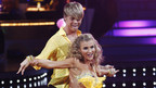 Joanna Krupa and Derek Hough dance the Salsa in Week 1 of DANCING WITH THE STARS.