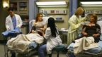 GREY'S ANATOMY - "Dream a Little Dream of Me" - George,&nbsp;Callie and Izzie care for the three injured women, on "Grey's Anatomy," THURSDAY, SEPTEMBER 25 (9:00-11:00 p.m., ET) on the ABC Television Network. (ABC/SCOTT GARFIELD) T.R. KNIGHT, BERNADETTE PETERS, SARA RAMIREZ, KATHERINE HEIGL, MARIETTE HARTLEY